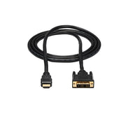 StarTech.com HDMIDVIMM6 videokabeladapter 1,8 m HDMI DVI-D Svart