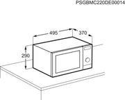 AEG MFB295DB Svart Grillmikrovågsugn Bänkdiskmaskin 29 l 900 W