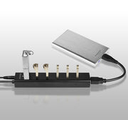 Axagon HUE-SA7BP gränssnittshubbar USB 3.2 Gen 1 (3.1 Gen 1) Type-A 5000 Mbit/s Svart