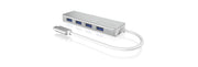 ICY BOX IB-HUB1425-C3 USB 3.2 Gen 1 (3.1 Gen 1) Type-C 5000 Mbit/s Silver