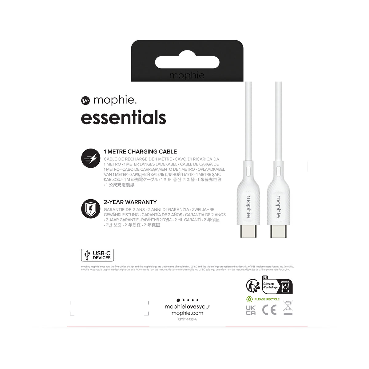 mophie essentials charging cables