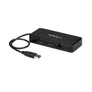 StarTech.com USB till dubbel DisplayPort-minidockningsstation med GbE LAN