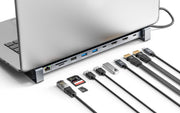 Manhattan 190398 dockningsstationer för bärbara datorer Kabel USB 3.2 Gen 1 (3.1 Gen