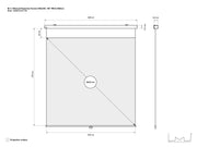 Multibrackets 7178 projektordukar 3,43 m - 345"