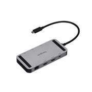 Targus DOCK429GL dockningsstationer för bärbara datorer Kabel USB4 Silver