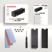 Axagon CLR-M2XT M.2 SSD Passivkühler Aluminium