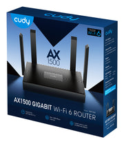 Cudy WR1500 trådlös router Gigabit Ethernet Dual-band (2,4 GHz / 5 GHz) Svart
