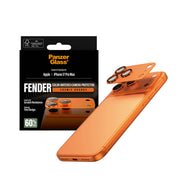 PanzerGlass Fender Camera Protector Cosmic Orange iPhone 17 Pro Max Genomskinligt