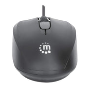 Manhattan 190190 datormöss Kontor Ambidextrous USB Type-A Optisk 1000 DPI