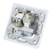 LogiLink NK4020 eluttag 2 x RJ-45 Vit