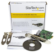 StarTech.com PCI Express seriellt kort med 2 portar och 16C1050 UART