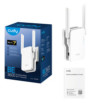 Cudy RE3600 nätverksförlängare Nätverksrepeater Vit