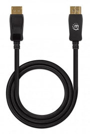Manhattan 353618 DisplayPort-kabel 2 m Svart