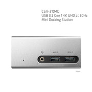 CLUB3D SenseVision USB 3.0 4K UHD Mini Docking Station
