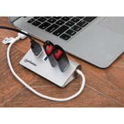 Manhattan 163767 gränssnittshubbar USB 3.2 Gen 1 (3.1 Gen 1) Type-A 5000 Mbit/s