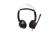 HP Poly Blackwire 5220 Stereo USB-C Headset + 3,5 mm-kontakt + USB-C/A-adapter
