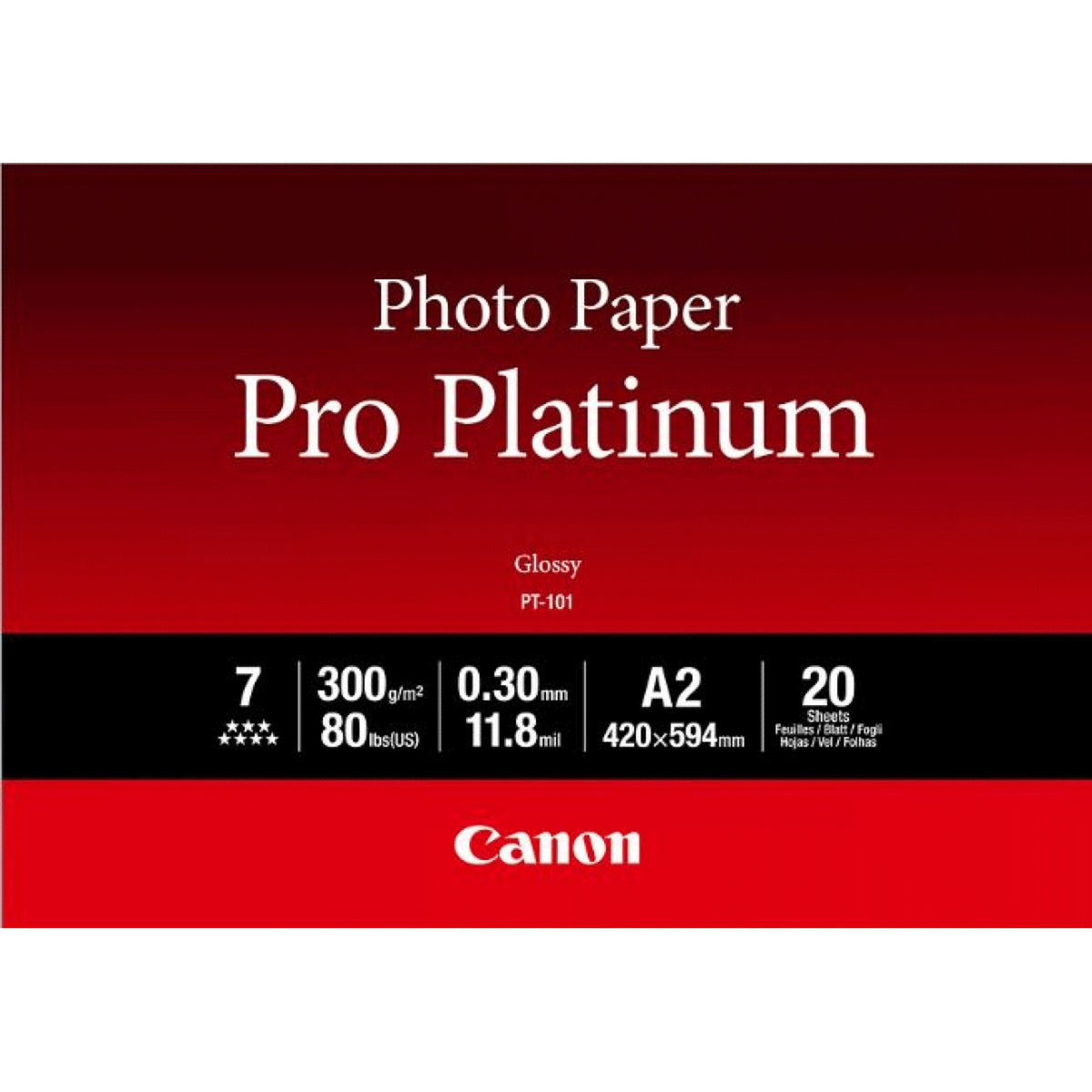 Canon 2768B067 fotopapper A2 Vit Högglans