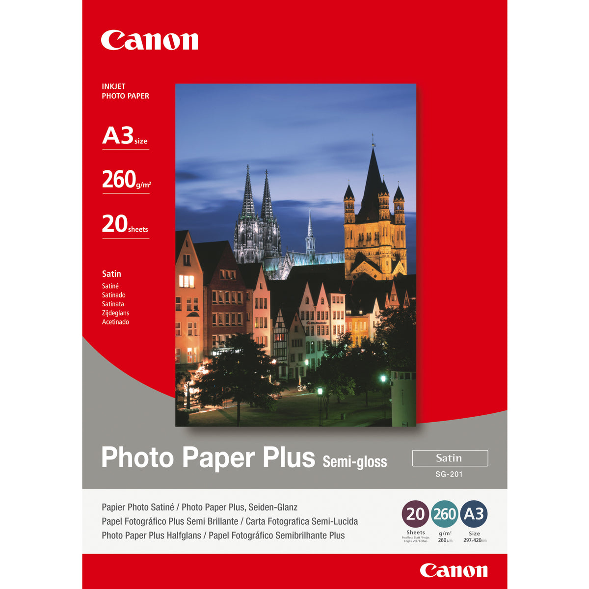 Canon 1686B026 fotopapper A3 Halvglättat - Bläckstråleskrivare