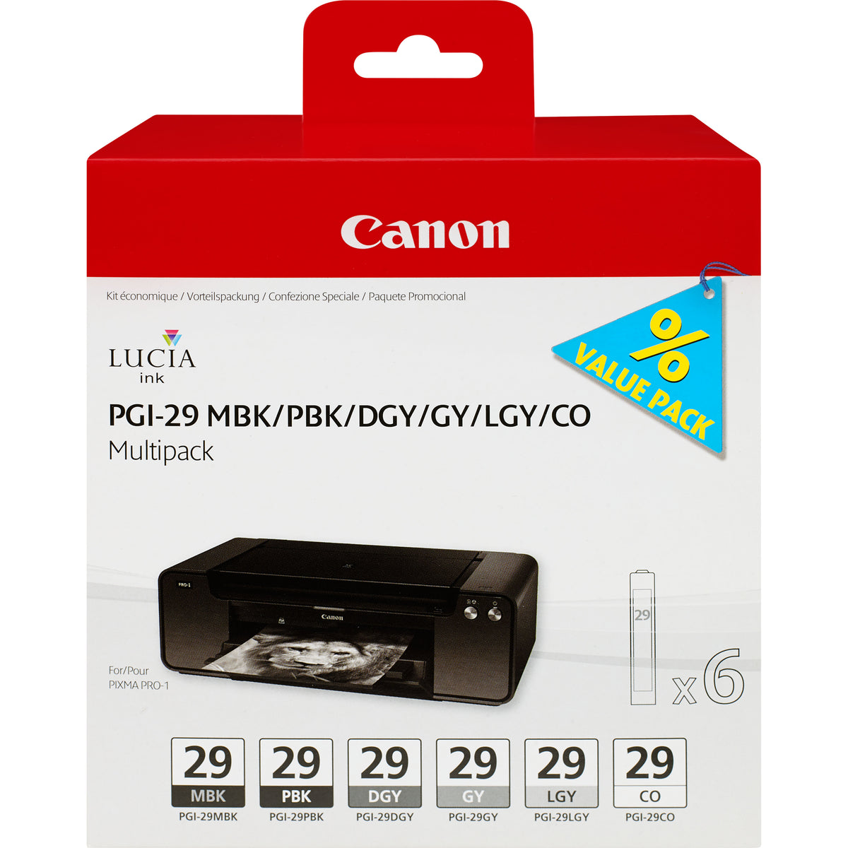 Canon 4868B018 bläckpatroner Original Svart