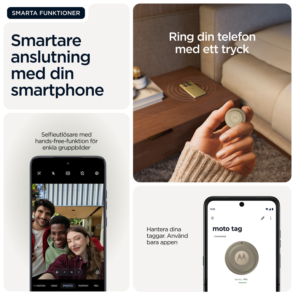 Motorola moto tag 2 Universal Spårningsbricka Grön