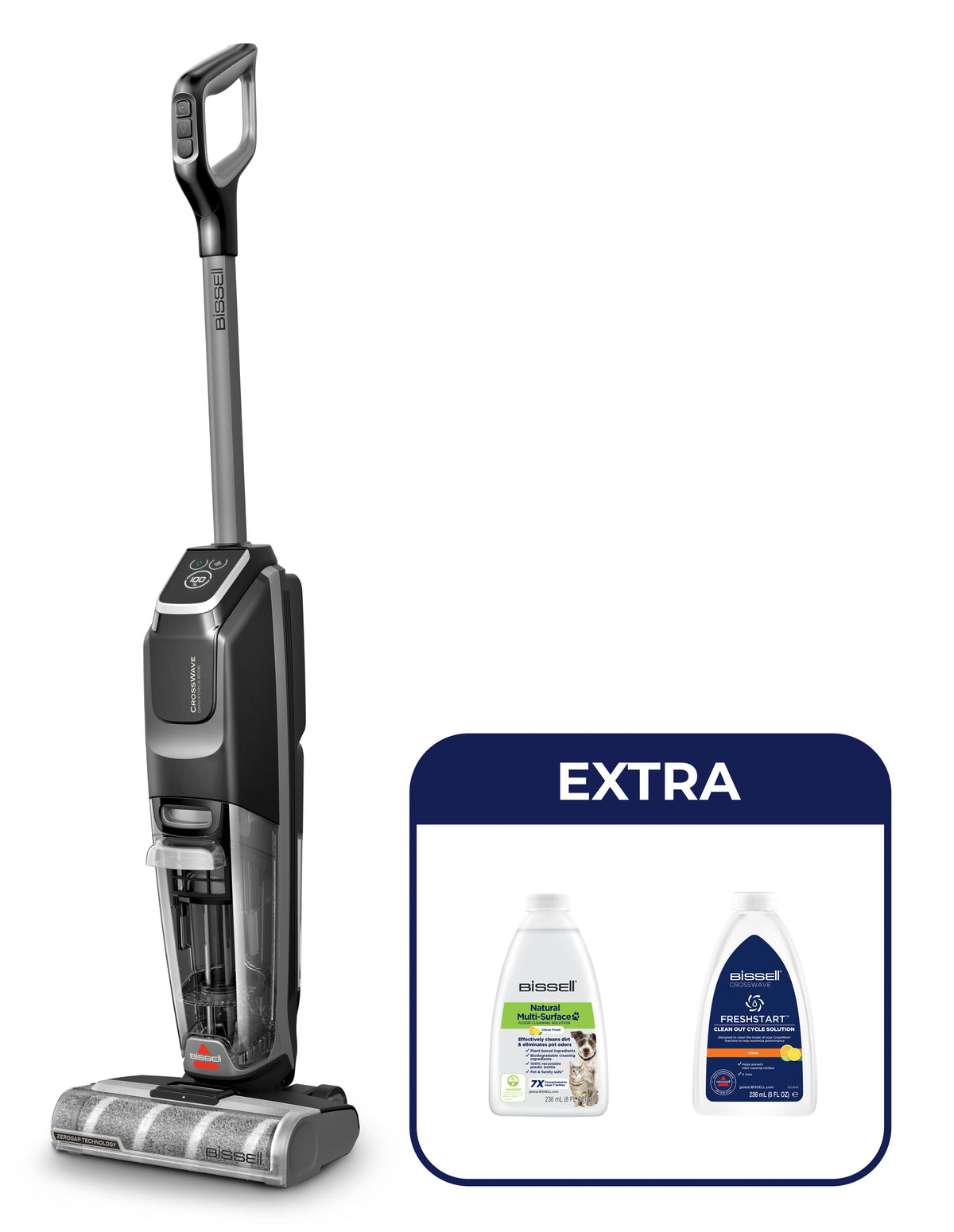 Bissell CrossWave OmniForce Edge Select Upprättstående dammsugare Batteri Torr&våt